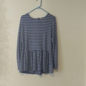 Blue striped shirt